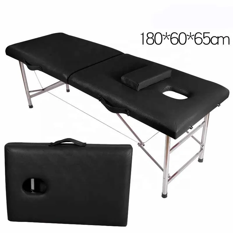 Cheap Price Modern Adjustable Spa Beauty Salon Lash Facial Massage Table Stainless Steel  Foldable Massage Bed
