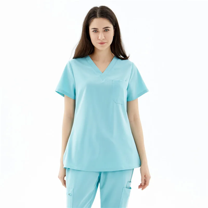 Hot Sale Doctor Medical Nursing Short Sleeve Uniform Clinic Scrub Sets