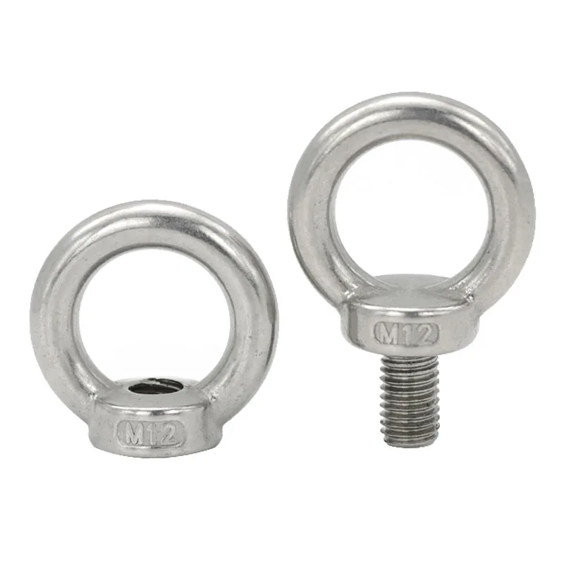 Fastener Product SS304 SS316 Stainless Steel  Eye Bolt M3-M42 For Industry