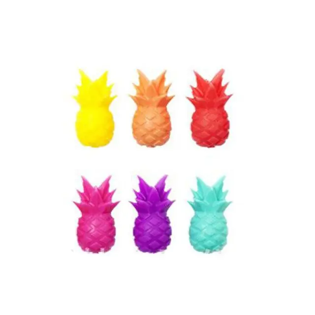 731174 New silicone pineapple wine cup discriminator creative identification label party supplies fruit label