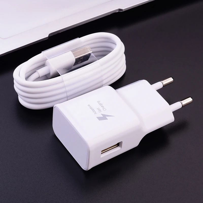 
Fast Charger Power Adapter 9V 1.67A Quick Charge Type C Cable Wall Chargers Adapter For Samsung Phone Fast Charging 