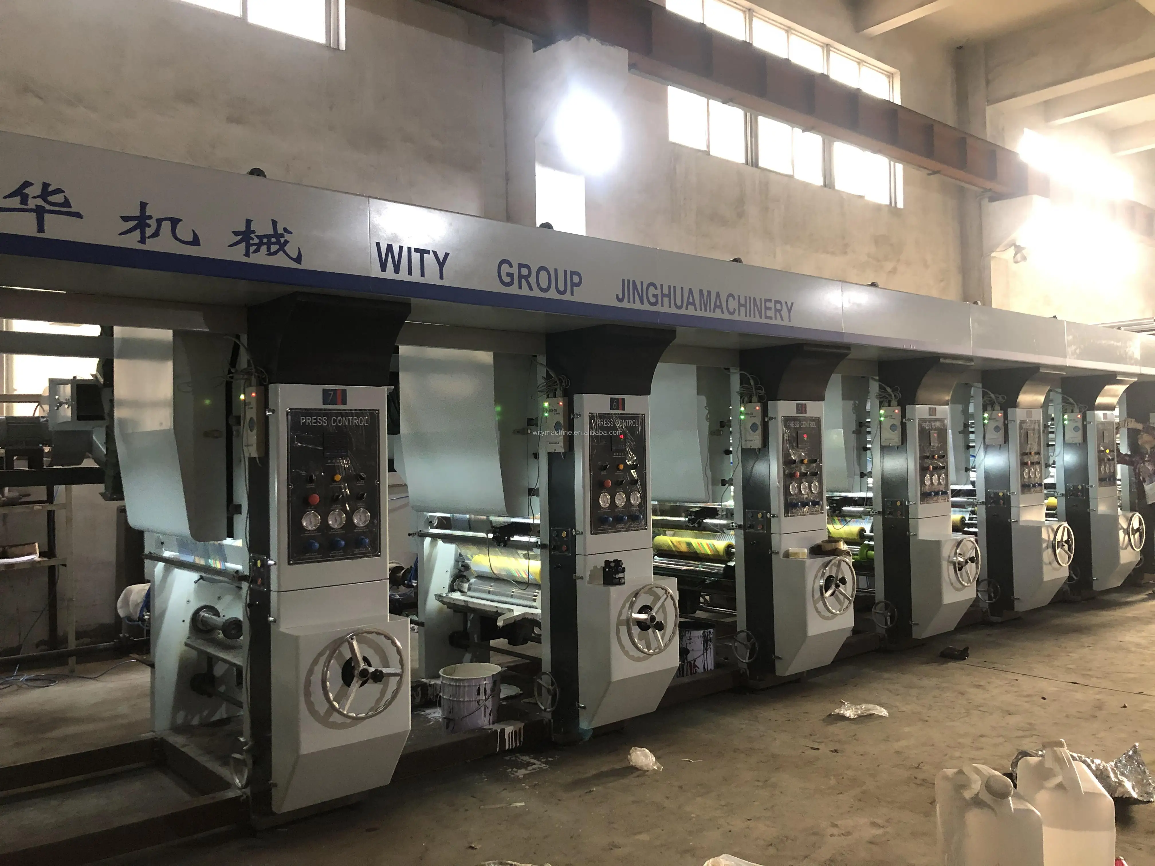 1-8 Color Auto Register High Speed Roto Gravure Printing Machine for Plastic or Paper Printing