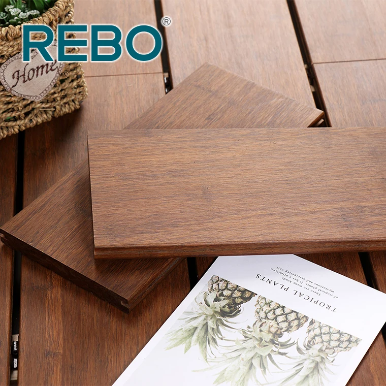 Outdoor carbonized waterproof bamboo garden patio floor