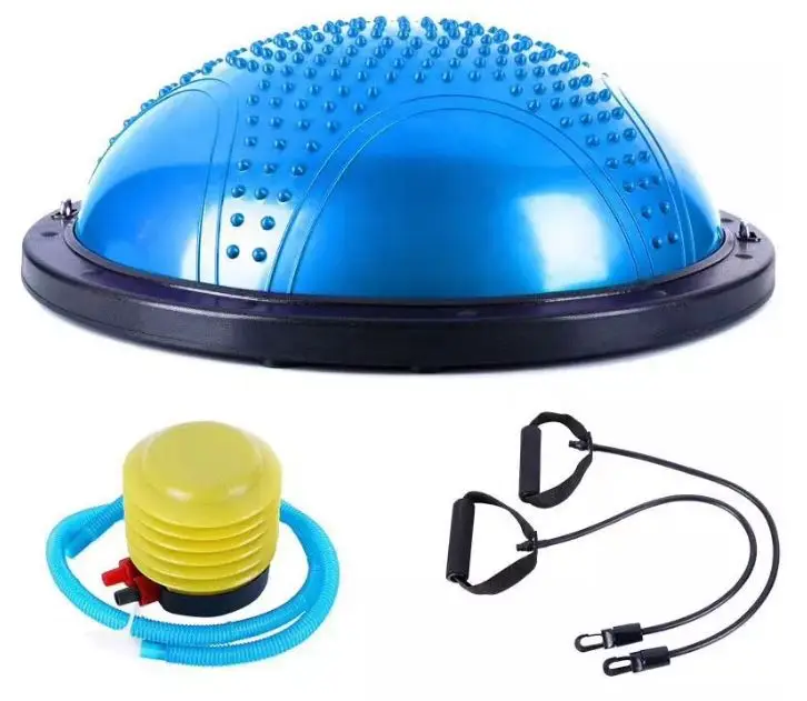 large gym equipment resistance bands custom yoga balance gymnastic exercise yoga half ball balance ball