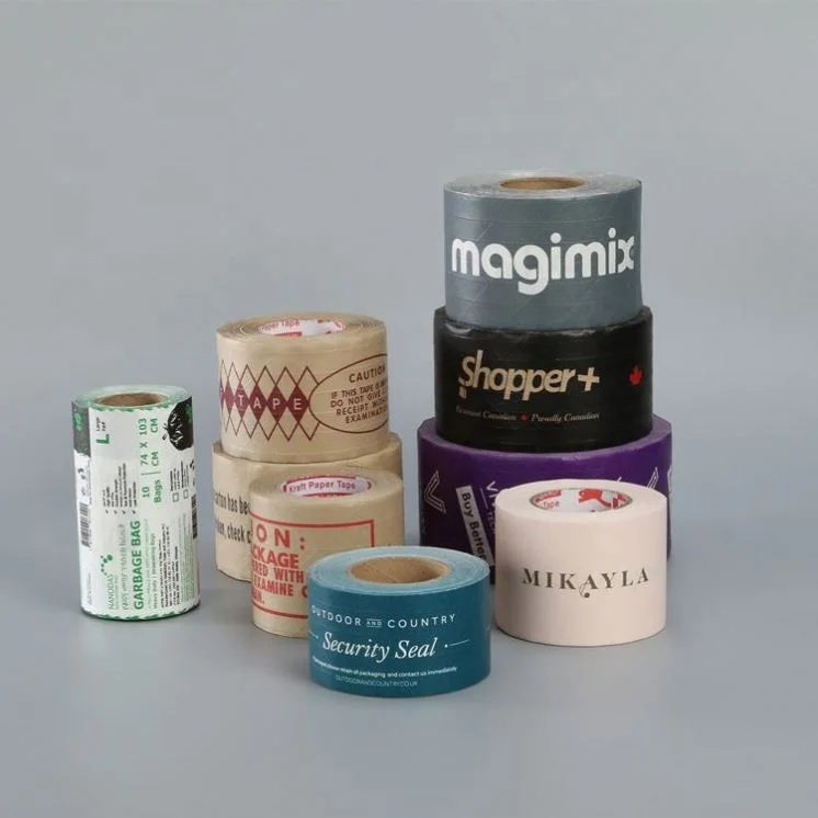 Promotional OEM Factory Manufacturer Custom Printed Kraft Paper Gummed Tape