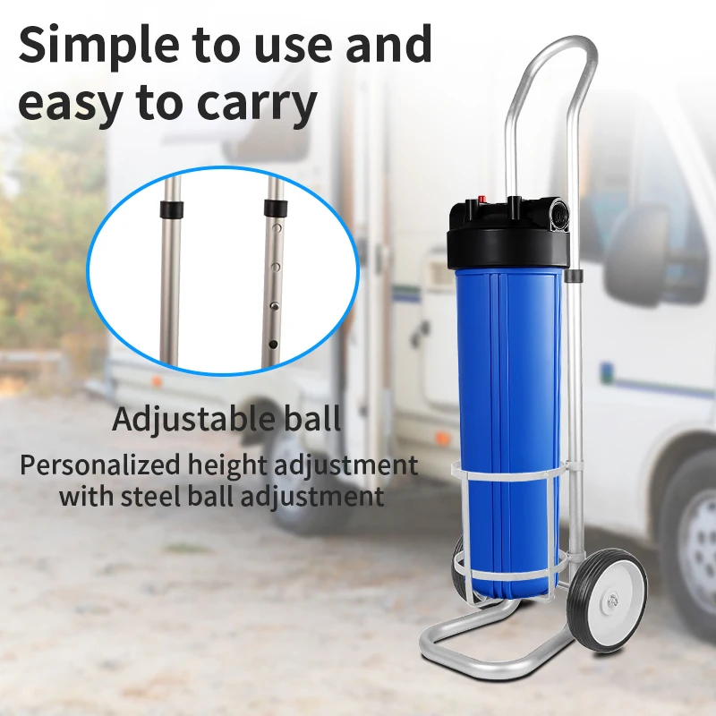 20 Inch Big Blue Jumbo Single Folded PP Carbon Composite Cartridge RV Water Filter System For RV Water Filter