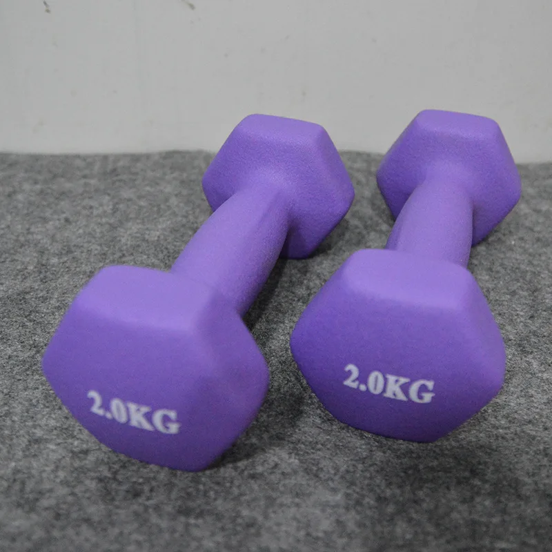 1kg 1.5kg 2kg 3kg A Pair Of High Appearance Level Dumbbells For Women And Children Hexagonal Color Dumbbells
