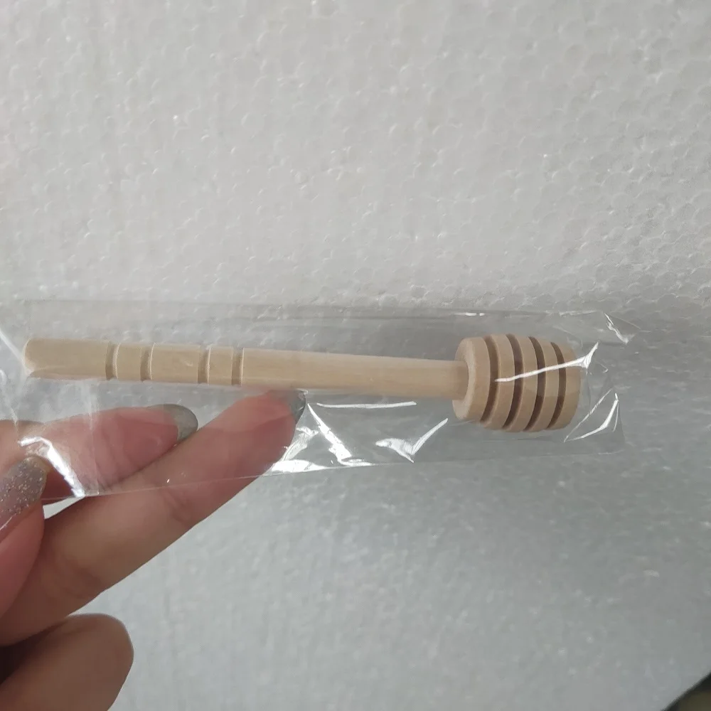 Hot Selling Customized 10cm  Wood Honey Stick