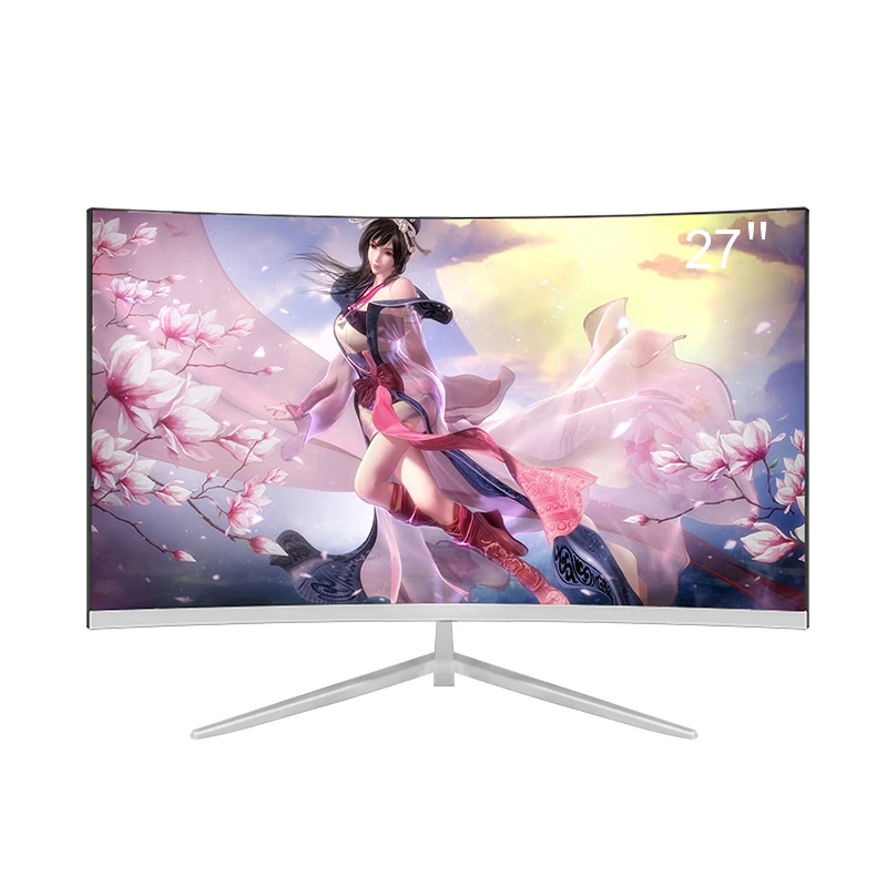 1080p 2k gamer curve speakers computer led 23.8 27 31.5 inch 165 hz monitores gaming pc lcd monitors