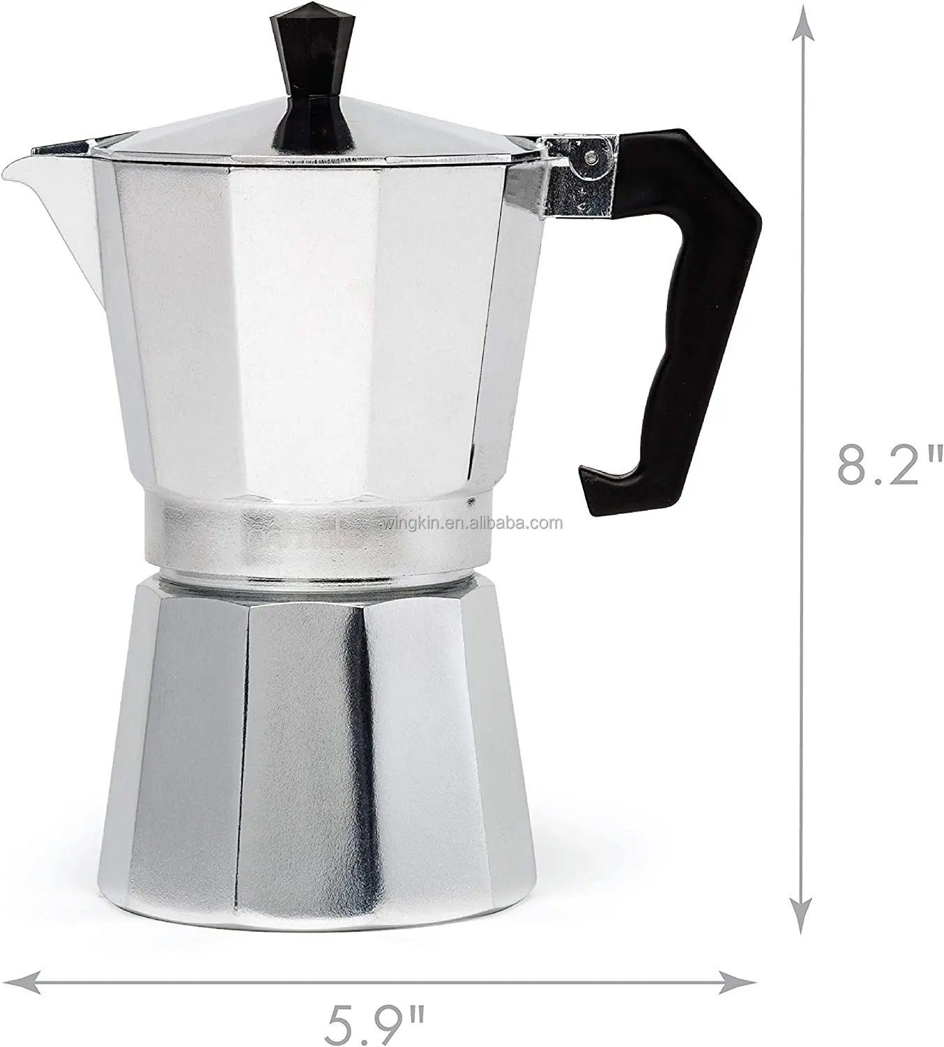 Percolator Stove Top Espresso Coffee Maker 6 Cup Coffee Moka Pot Percolator
