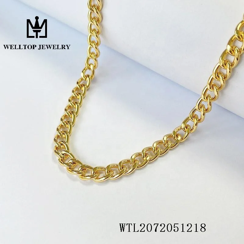 Meter Roll Chains cadenas Steel Gold Plated grande  Chains Metal  link chain