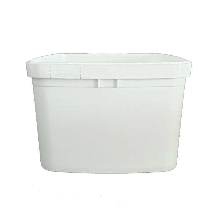 Recyclable plastic square 1l 2l 3l 5l 10l bucket with lid of laundry detergent wholesale food grade square Pail For Packaging