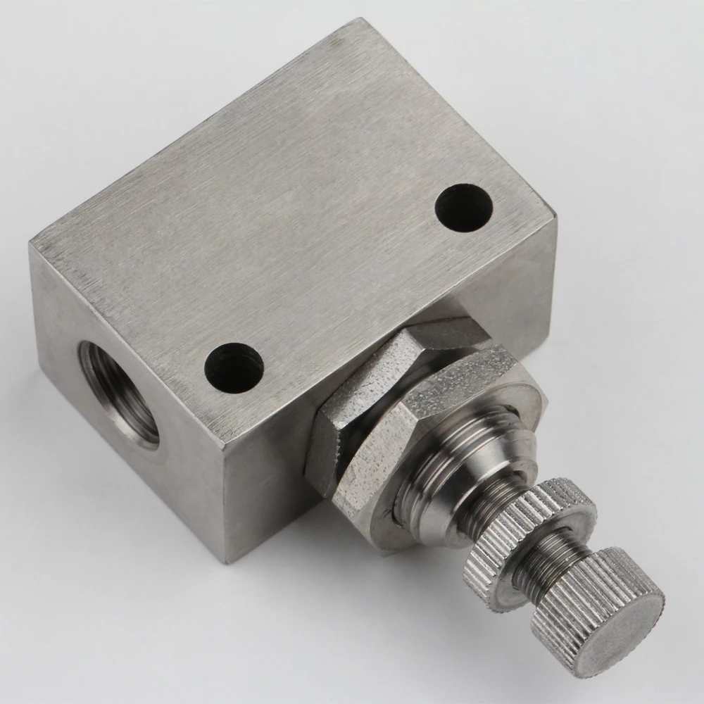 16 bar 1/4 stainless steel needle valve, bi-directional flow regulator
