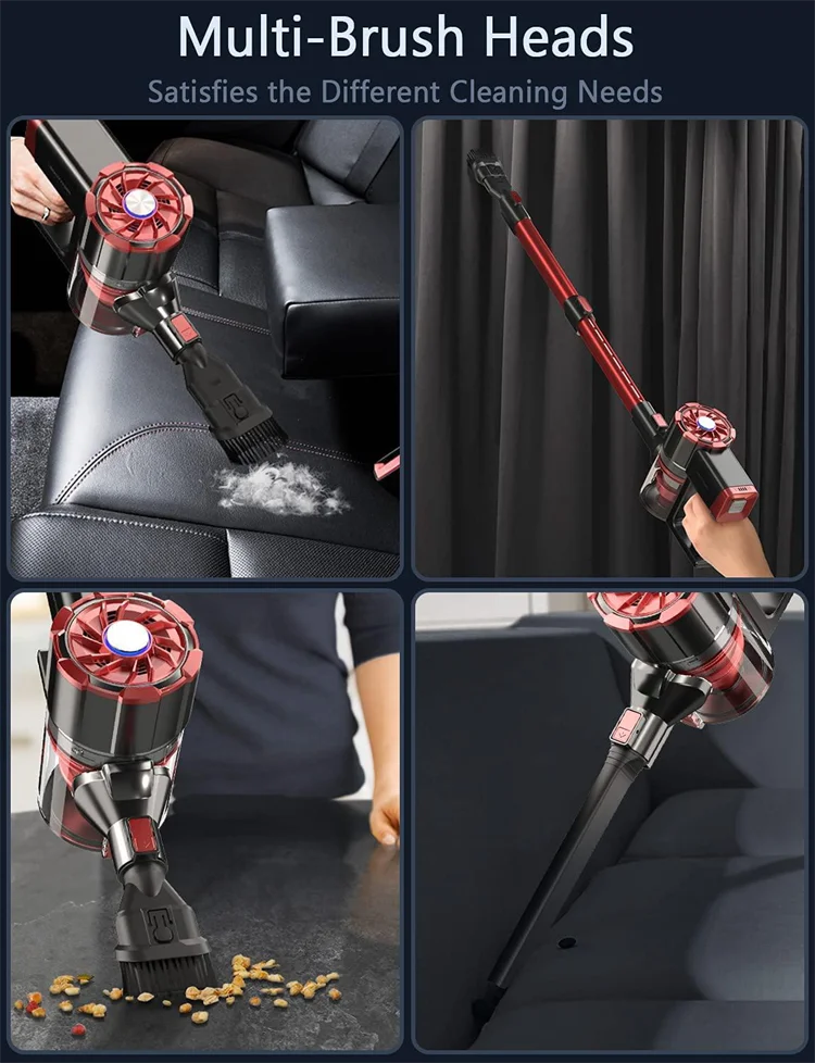 High Quality Wholesale Cordless BLDC Stick and Handheld 2-in-1 Cyclone Vacuum Cleaner