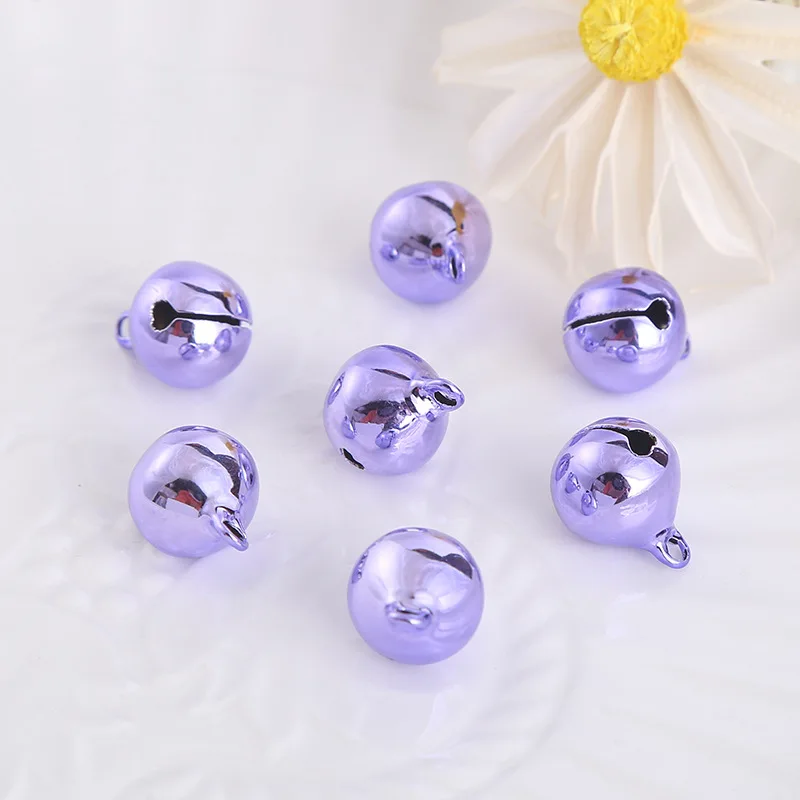 1/2 Inch 12mm Mini Metal Brass Jingle Bells Christmas Decor Colorful Small Bells For DIY