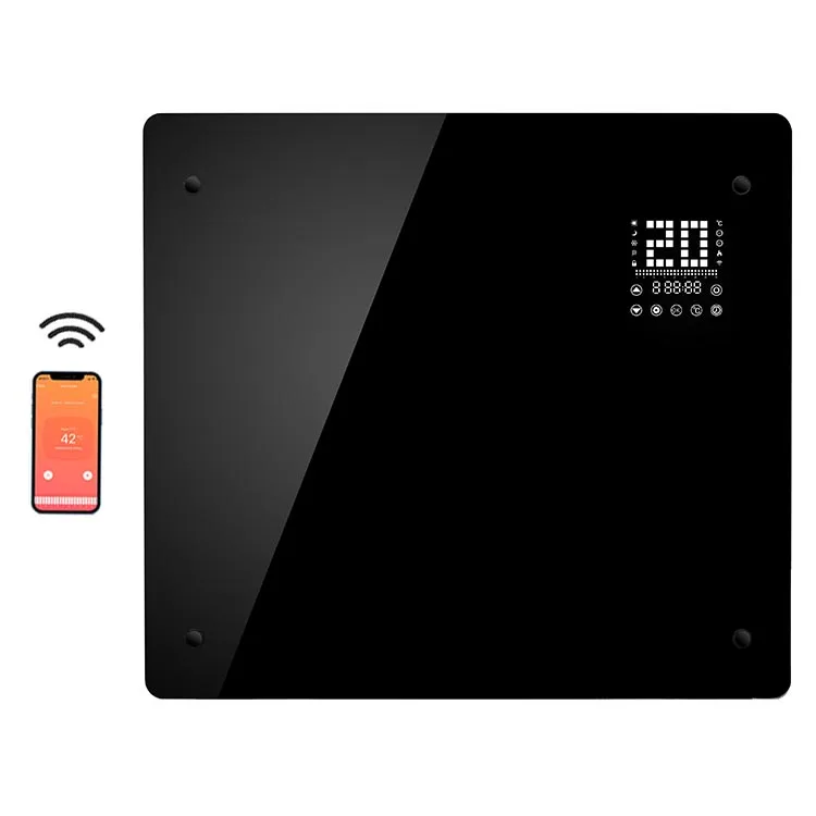 Недельный таймер 2000 Вт высокое качество Wi-Fi управление через приложение стеклянная панель конвекторный