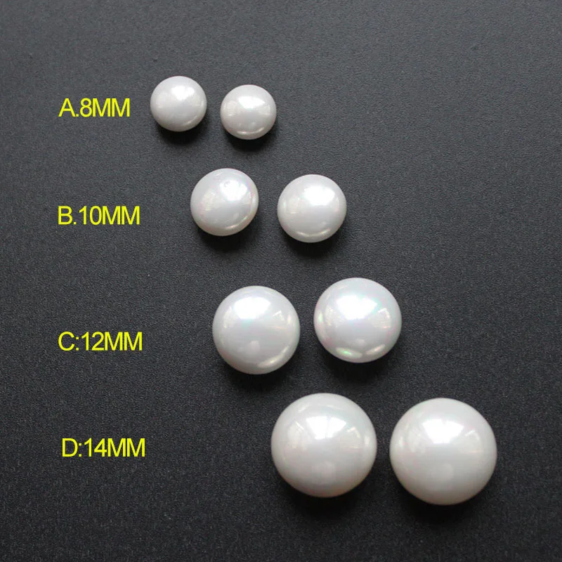 High Quality Half-hole Oval Shape Shell Pearl Beads for Earring Diy , Wholesale Shell Pearl Beads for Jewelry Making