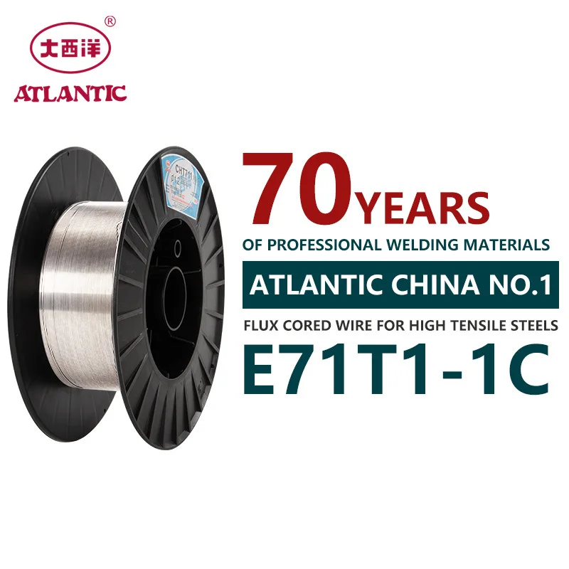 Atlantic E71t-1c высокое качество низкая цена флюс сердцевина сварочная проволока паяльная