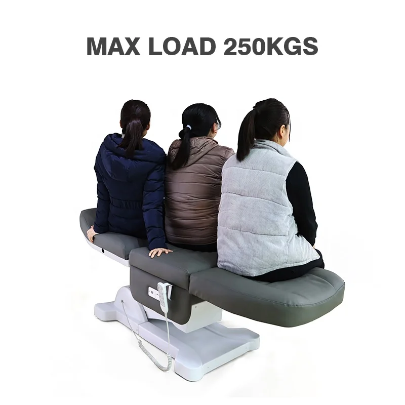 Eyelash Stretcher Adjustable Massage Tables and Couch Nail Salon Furniture Black Electric Beauty Bed Remote Control