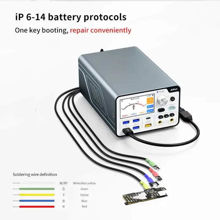 Aixun P3208 Regulated Power Supply Type-aA/type-c Fast Charging Output,Supporting PD/QC Fast Charging Protocol