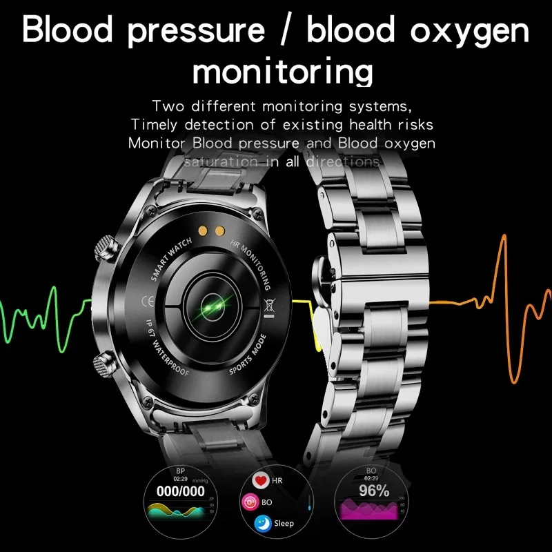 LIGE BW0189 NEWS Multifunctional Smart Watch Bluetooth Call Pedometer Blood Pressure Heart Rate Detection Waterproof Watch 2024