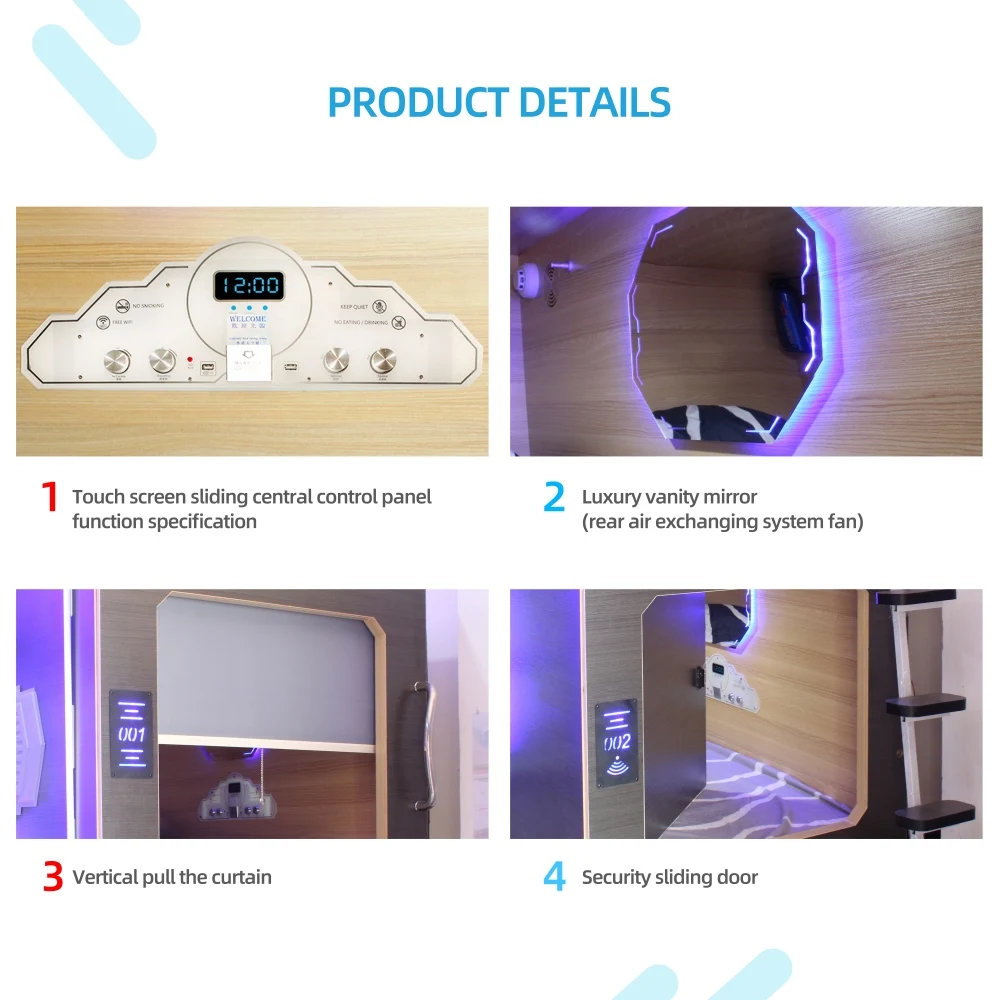 STARSDOVE OEM вакуумная Термоформовочная Пластиковая капсула для отеля/современный стиль Вертикальный Ящик для сна