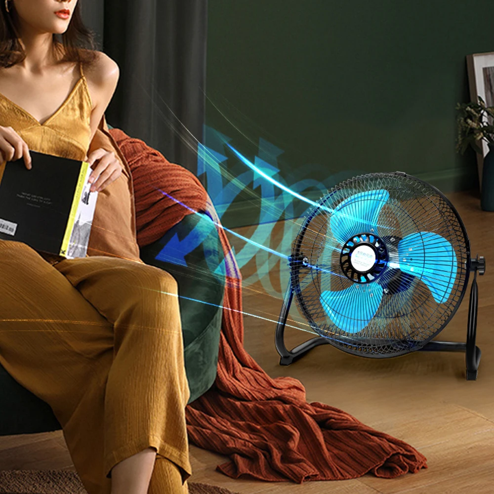 Factory Price Large Capity Battery Stand Portable Rechargeable with Solar Panel Table Fan 16inch or 12 Inch Lithium Battery Long