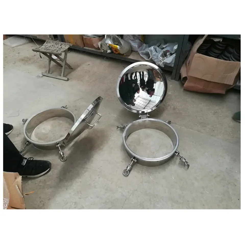 GHO High Quality Sanitary Stainless Steel Circular,fan Manhole Cover With Pressure