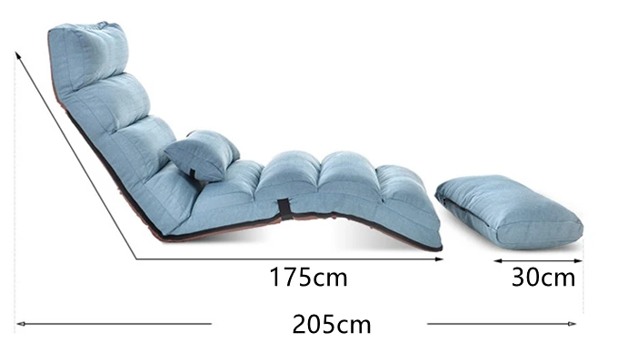 Fashionable Lazy sofa single balcony bedroom chair folding multifunction Lounge chair tatami Creative casual floor chair