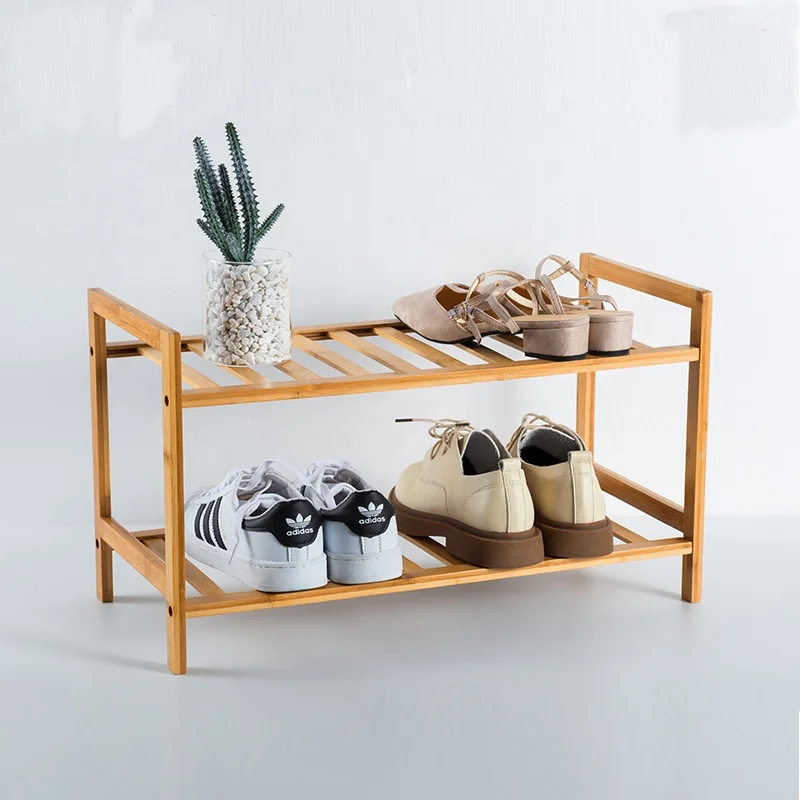 Многоуровневая Современная бамбуковая стойка для обуви, органайзер, шкаф для хранения