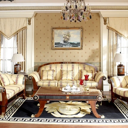 wood luxury antique home furniture set living room furniture (62389438219)