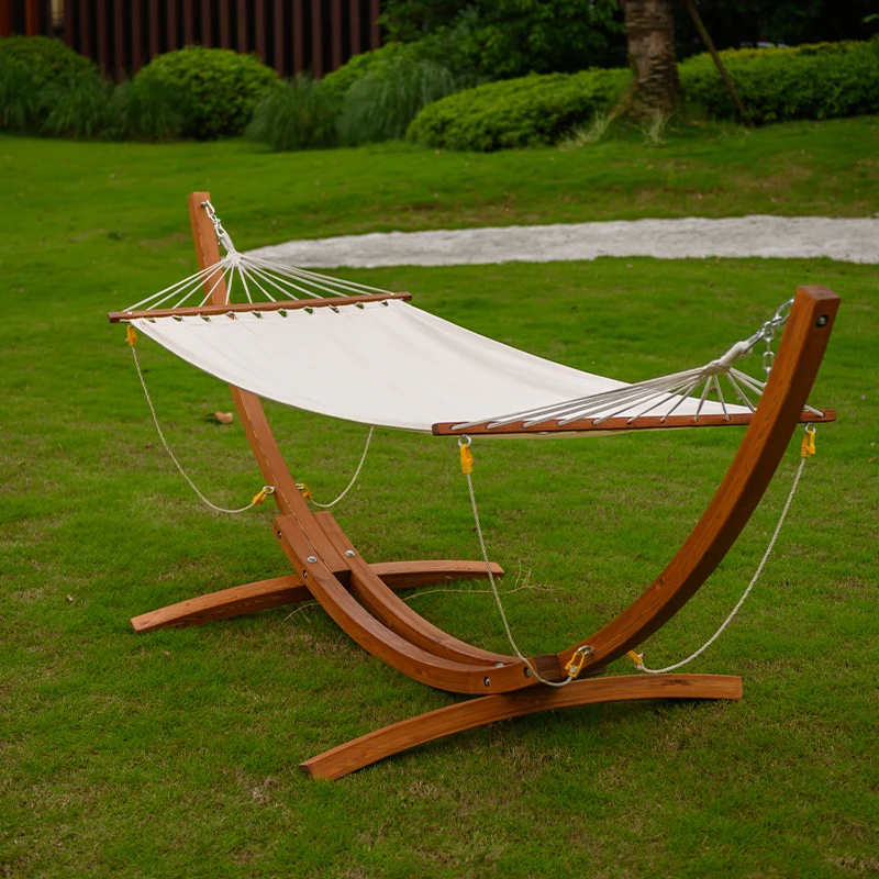 High Quality Portable Wooden Swing Hammock Chair Outdoor Comfortable Hammocks with Stand