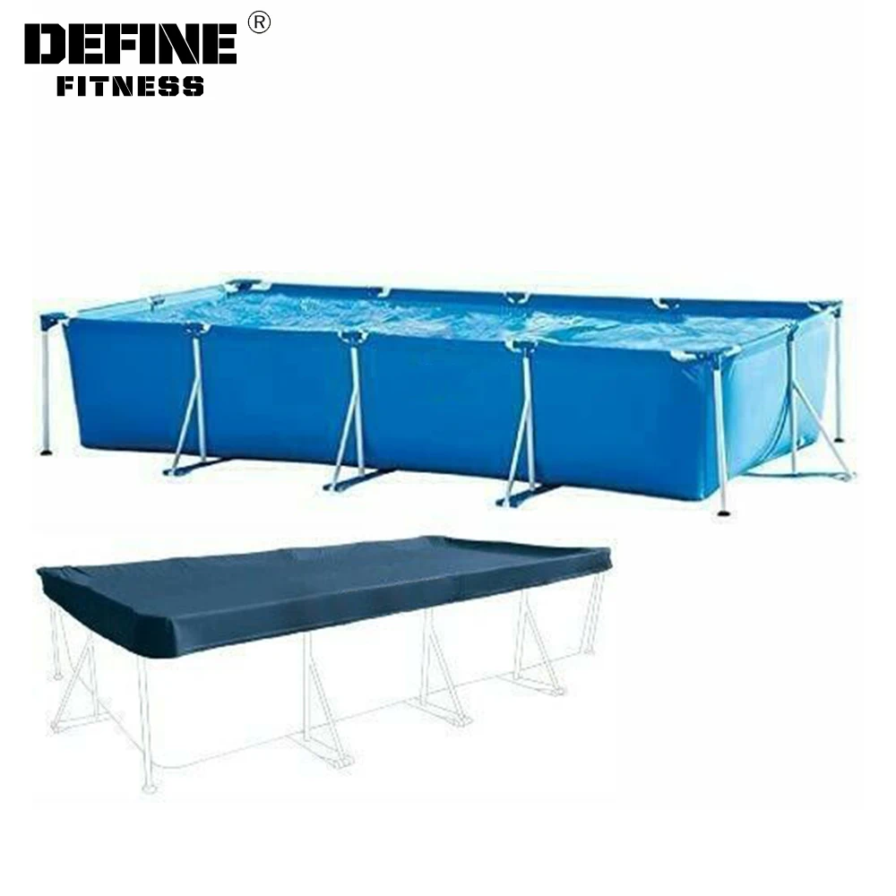 Define fitness Grande Retangular Rectangular Frame Swimming Pool Metal Frame Steel Pool Swimming
