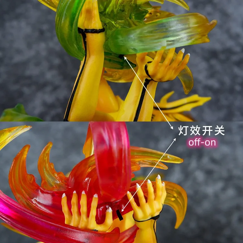 XR Top Selling New Style Japanese Anime Figures 14' High Quality Uzumaki Narutos With Light PVC Action Figures for Collection
