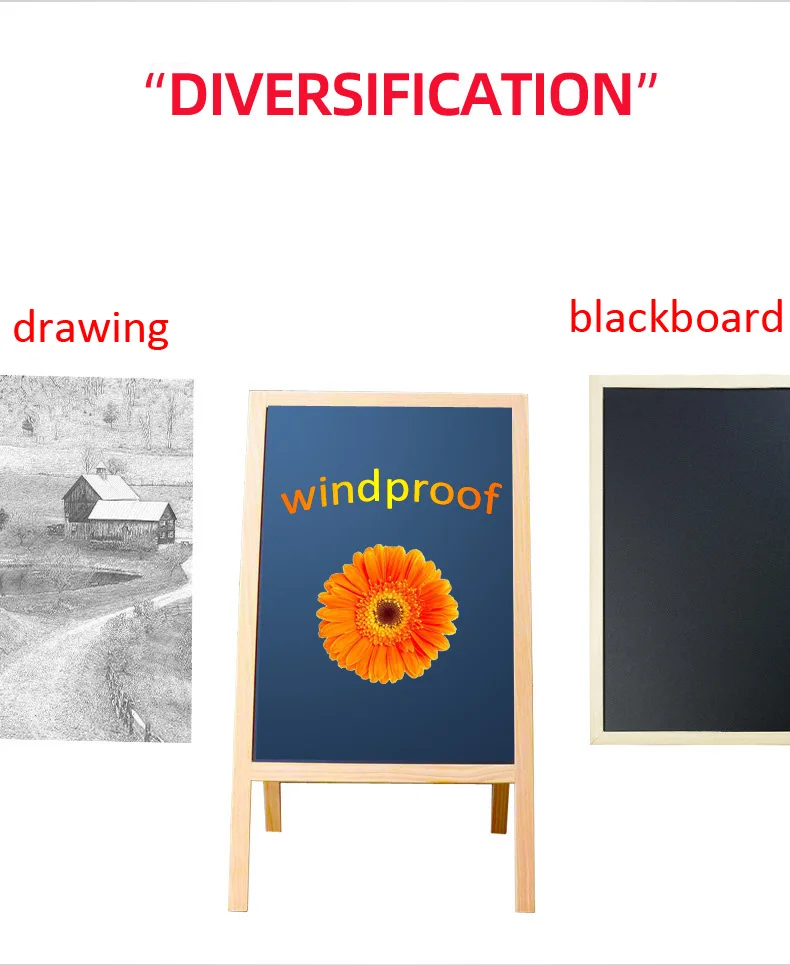 Односторонняя легкая реклама для магазина/супермаркета постеры с деревянной рамкой