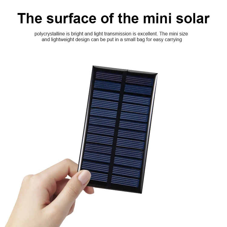 9V 4W Monocrystalline Mini Epoxy Resin Encapsulation Solar Cells Solar Panel Kit Set For Home