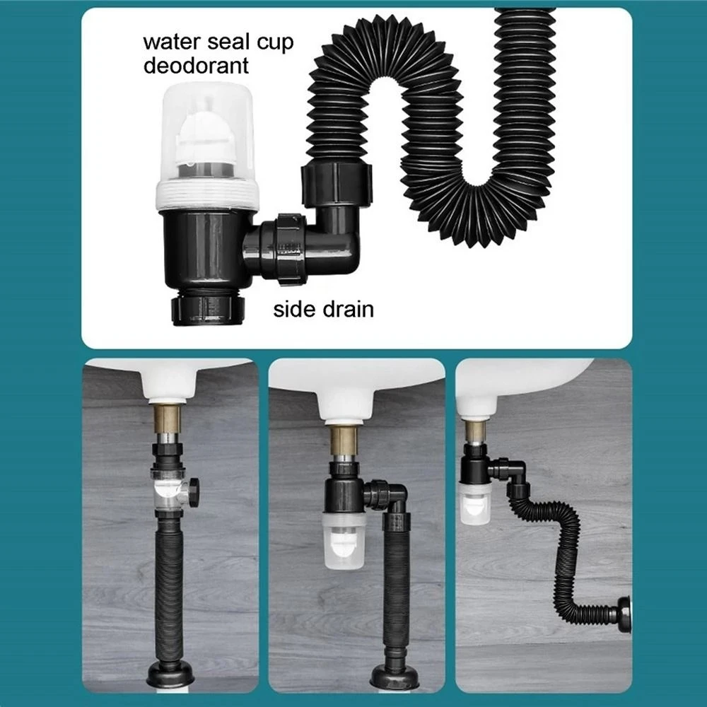 Sink Deodorant Launch Pipeline Accessories Kitchen Sink Hose Sink Strainer Drain Pipe Plumbing Washbasin Kitchen Accessories