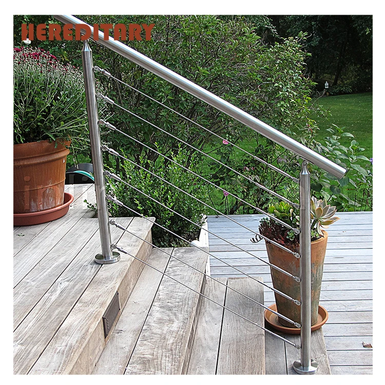 Новый дизайн направляющих для балкона из нержавеющей стали/террасные решетки/перила из проволочной сетки