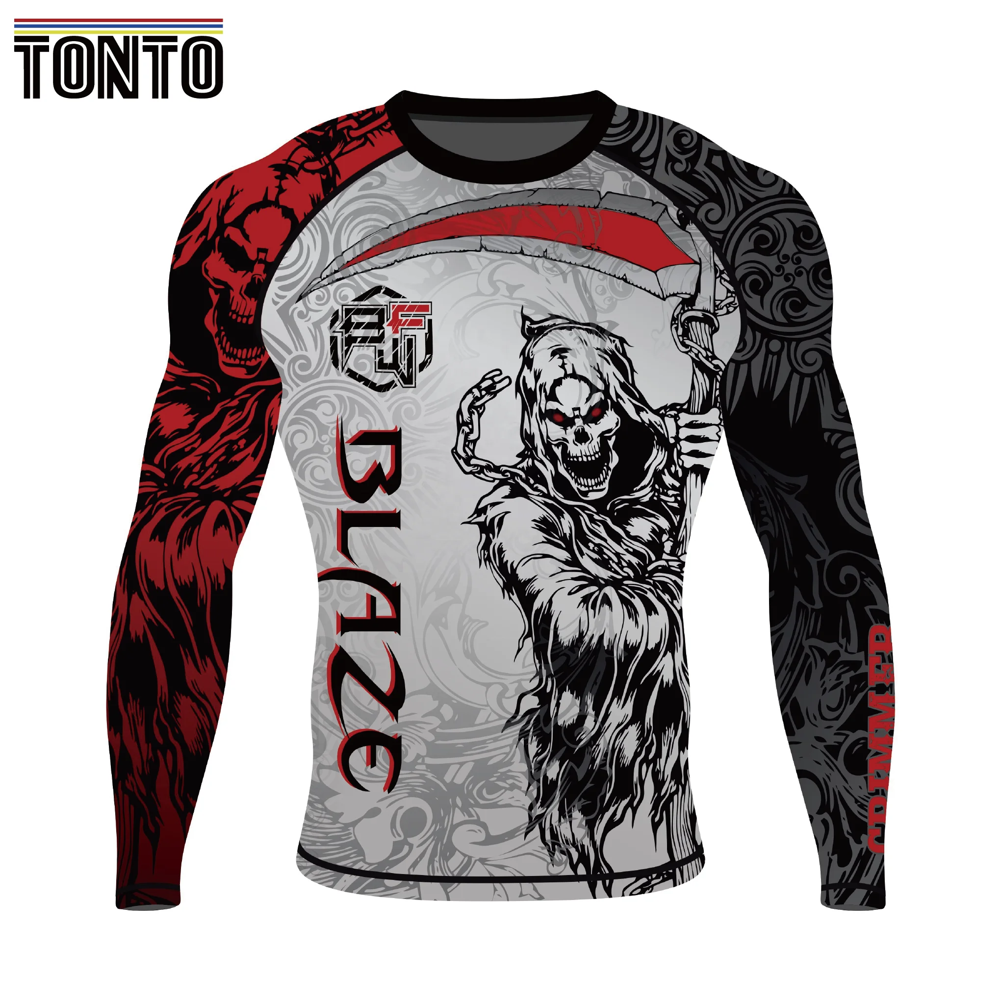 custom sublimation rash guard bjj kids rash guard
