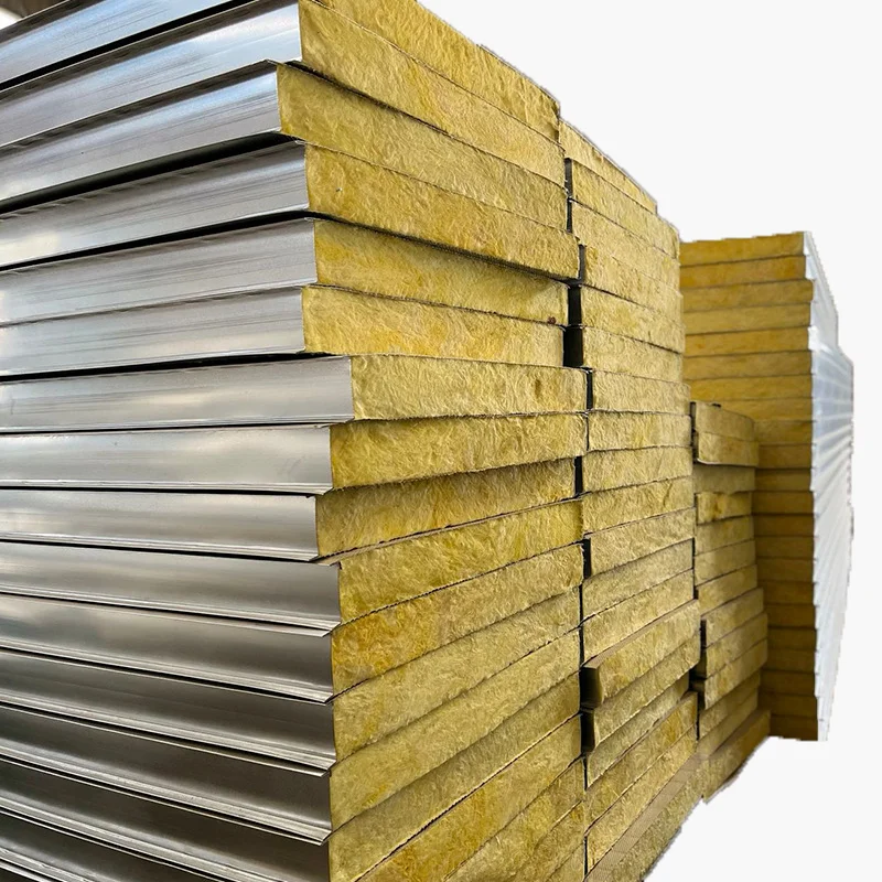 Factory High direct sales quality  Metal Sandwich Panel Price Board Insulated Glass Wool Wall Roof Sandwich Panel
