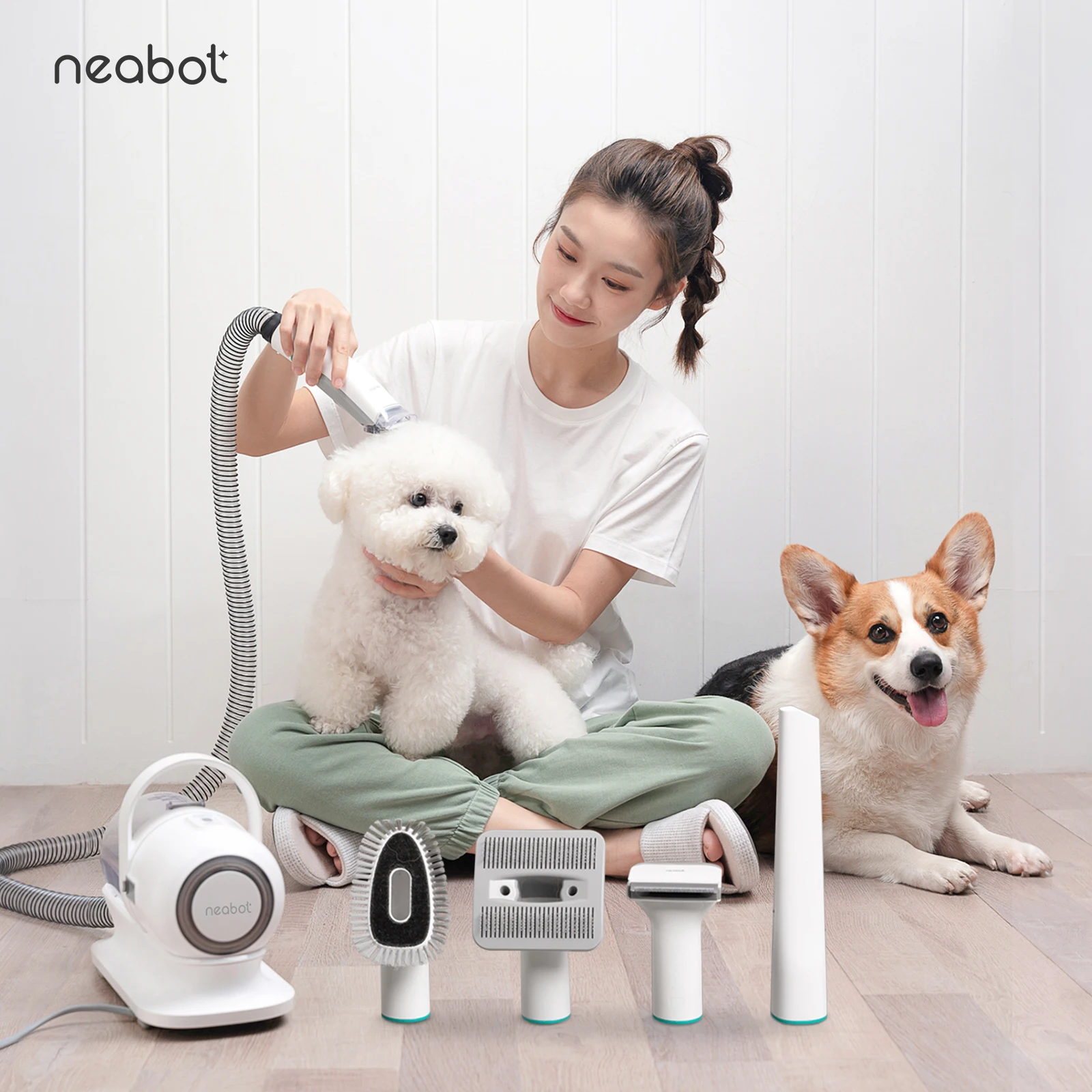 Neakasa Cat Dog Accesorios Para Mascotas Supplies Products Hair Remover Vacuum Cleaner Pet Grooming Brush Hair Clipper Tools Kit