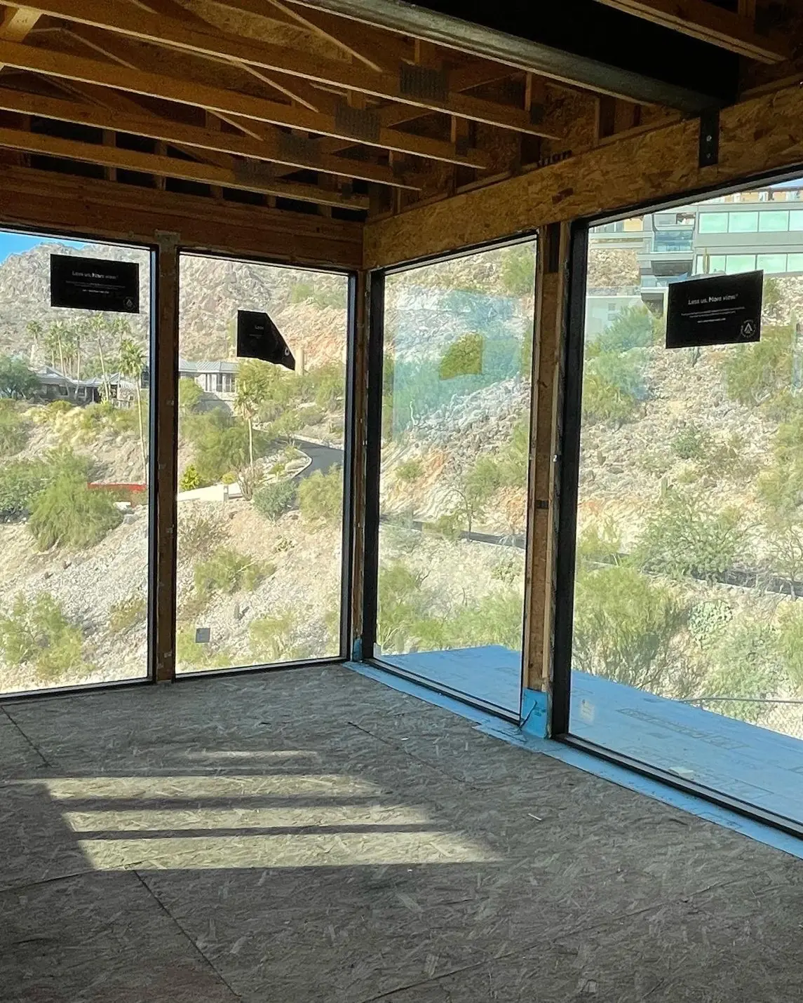 ZMR AS2047 Triple Glazed Windows Cheap Price Big Picture Black Window Panoramic Window Floor Stainless Steel Horizontal French