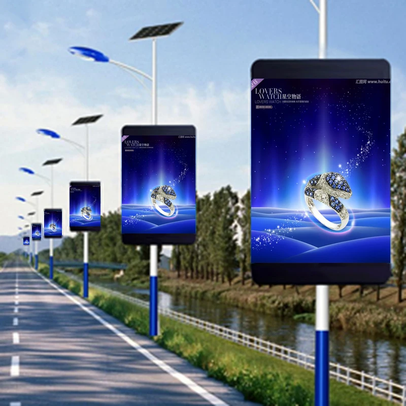Полноцветный светодиодный экран P2.5 водонепроницаемый уличный фонарь 4G рекламный щит Один полюс дисплей