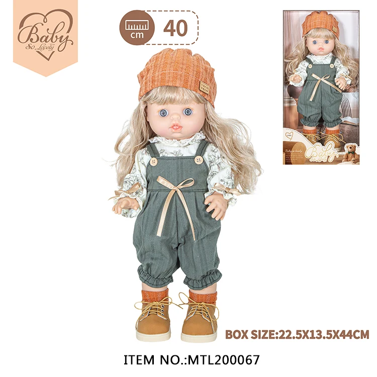 44CM Princess Lifelike Soft Touch Silicone Vinyl Full Body Reborn Toddler Girl Doll for Children