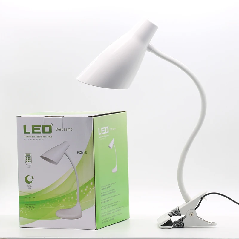 lampshade led nail table lamp 7W clip professional led desk lamp