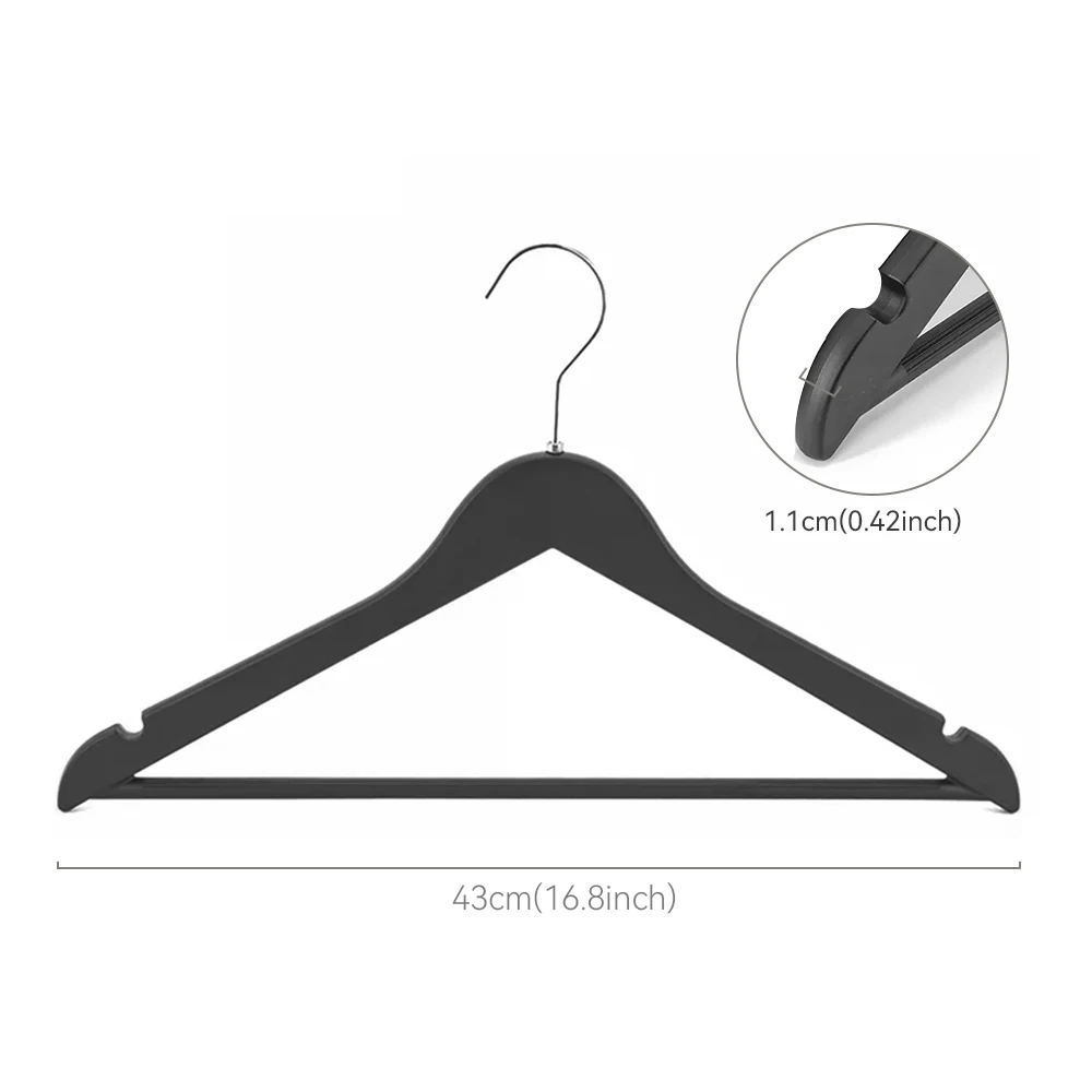 XunZe High Durability Plastic Non-Slip Hanger Multifunctional Multi-Purpose Adult Clothes Hanger
