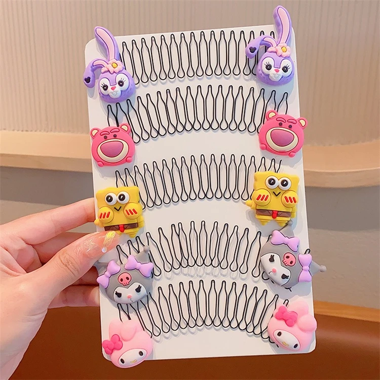 Kawaii Children Hairpin My melody Kuromi Cartoon Anime Doll Invisible Hair Clip Headwear Toy Girl Gifts