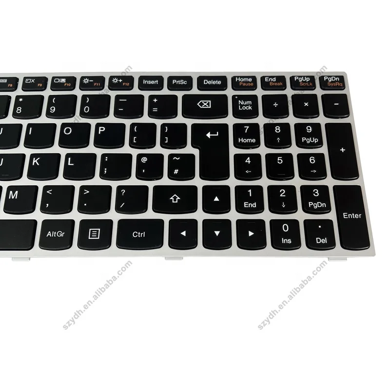 New Silver Frame Laptop Keyboard For Lenovo G50 G50-30 G50-45 G50-70 G50-80 Z50 Z50-75 Z51-70 T6G1-UK 5N20H03420 UK Keyboards