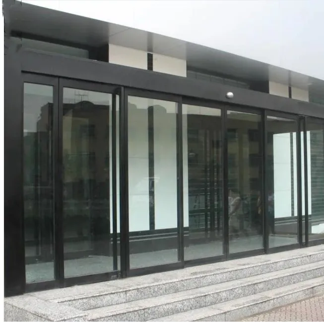 Guangzhou CN Overlapping Automatic Sliding Doors System Electric Overlap Operators Telescopic Sliding Door
