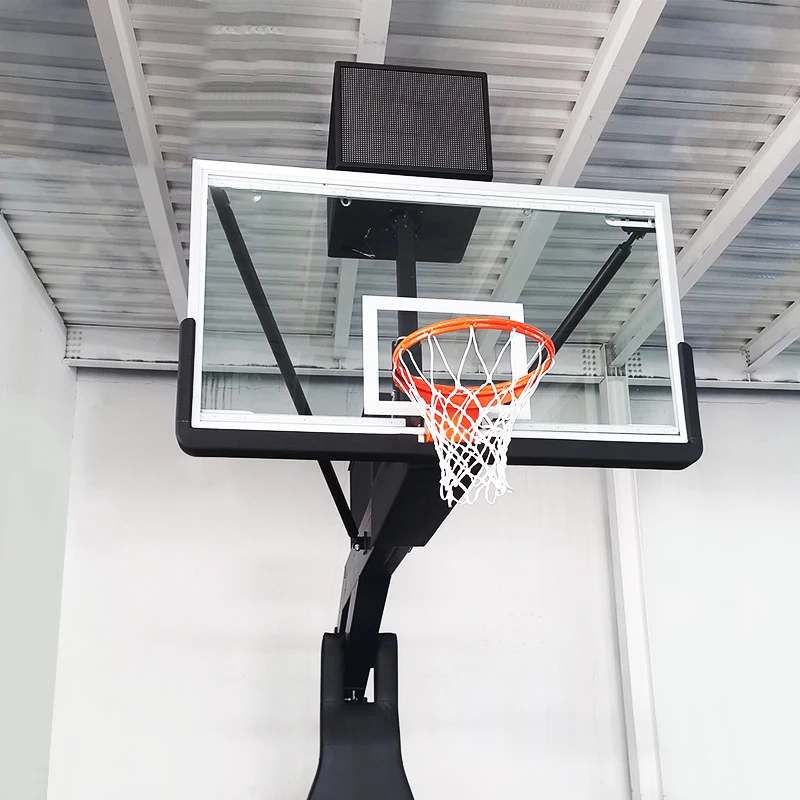 Movable Portable Basketball Hoop Stand Indoor Game Hydraulic Portable Basketball System